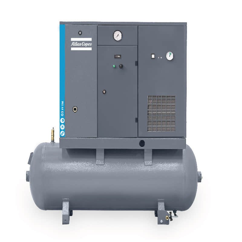 Atlas Copco Fixed Speed Oil-injected Screw Air Compressor G3 With ...