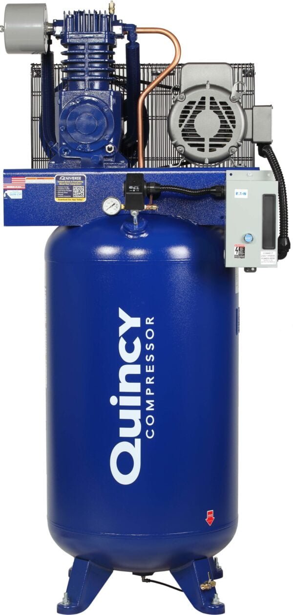 7.5HP Quincy Air Compressor - 80 Gallon Vertical