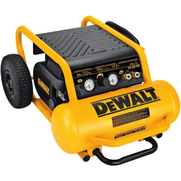 D55146 DEWALT Heavy-Duty 200PSI 4.5 Gallon Electric Wheeled Compressor