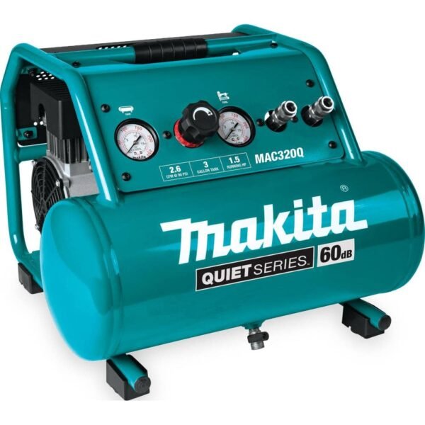 Makita Q100 1-1/2 HP 3 Gallon Oil-Free Electric Air Compressor